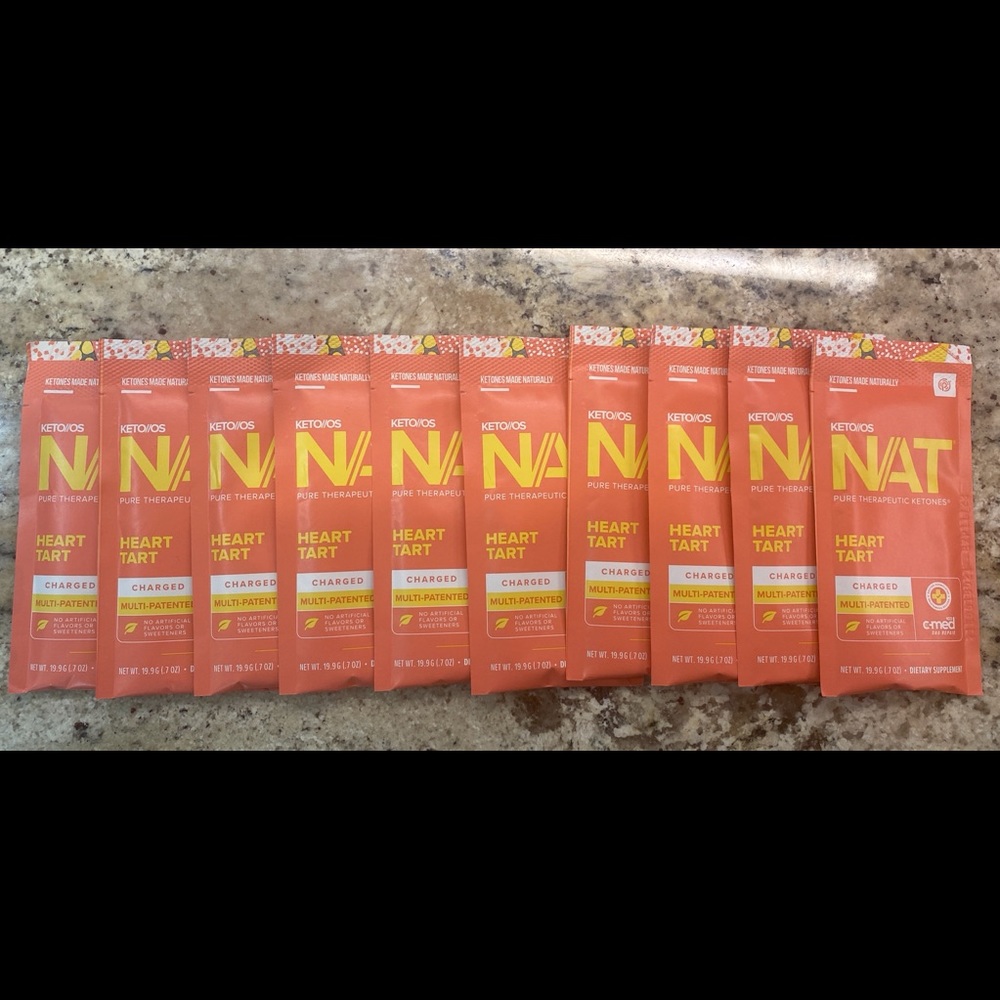 Pruvit heart tart 10 packets ketones charged